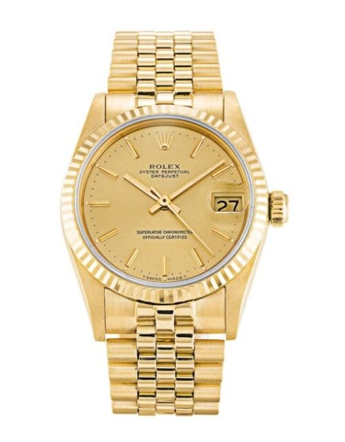 Rolex Datejust Mid-Size 31mm Champagne Dial 68278 Super Clone